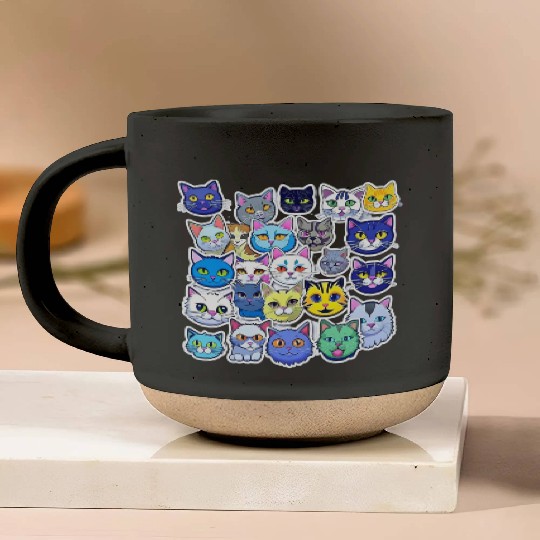 Hilarious Meme Cats: Shareable Humor Pack Pottery Mugs