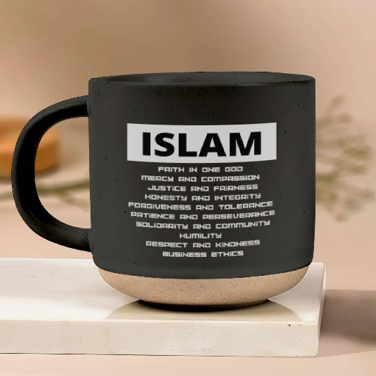 The Values Of Islam Pottery Mugs