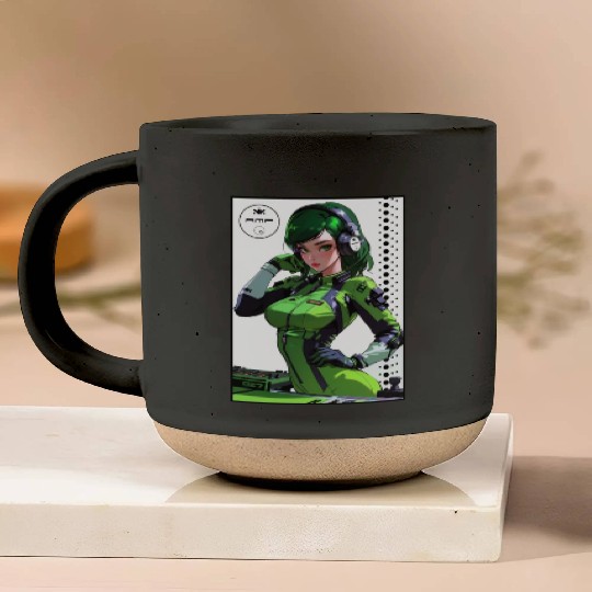 Sexy DJ Pin Up 004 Pottery Mugs