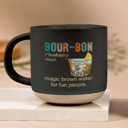 Bourbon Magic Brown Water For Fun People Pottery Mugs