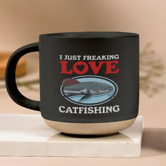 Catfish Fishing Love Catfishing Pottery Mugs