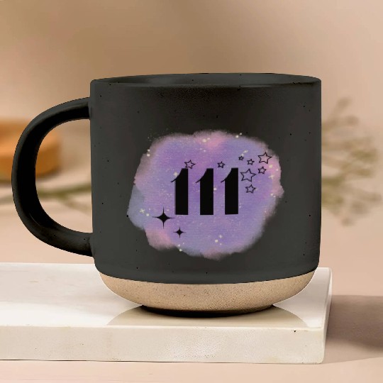 Angel Number 111 Numerology Lilac Pottery Mugs