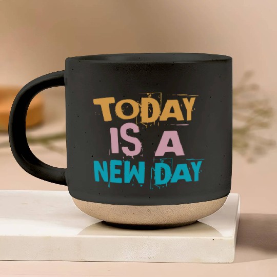 Today is a new day - Vintage Pottery Mugs