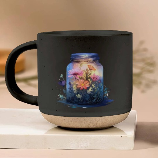 Wild Flowers Pottery Mugs Design - Funny gift