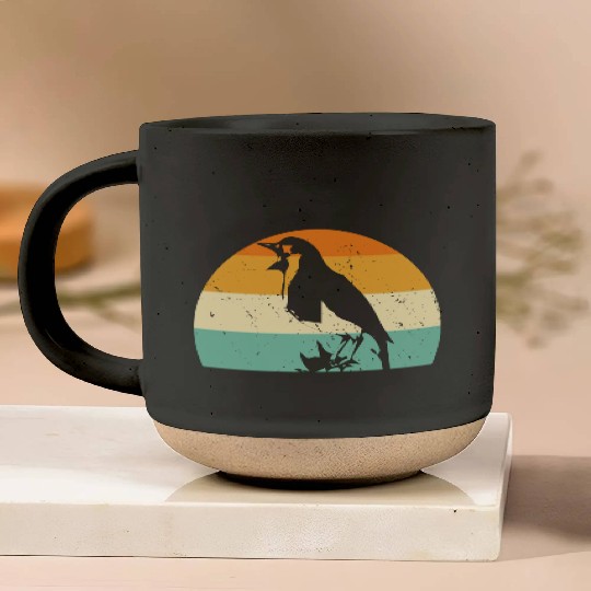 Bird Chirp Art Budgie Sparrow Canary Hummingbird Pottery Mugs