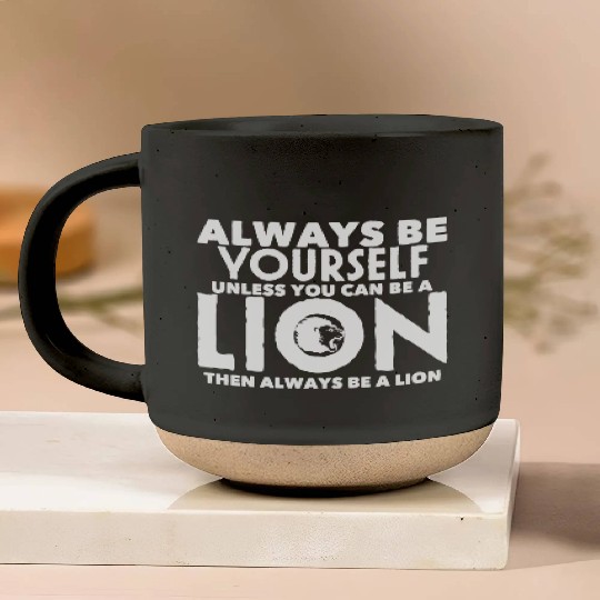 Lion Joke Big Cat Lover Mane Roar Safari Jungle Pottery Mugs