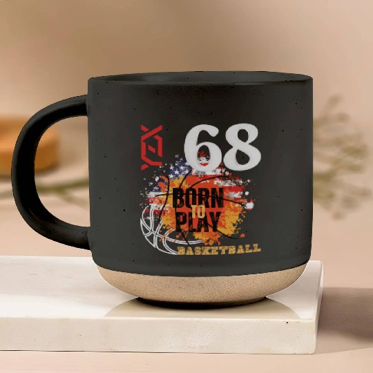 Basketball, born to play Pottery Mugs