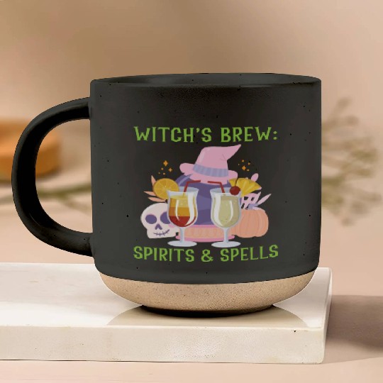 Witch's Brew: Spirits & Spells Bartender Halloween Pottery Mugs