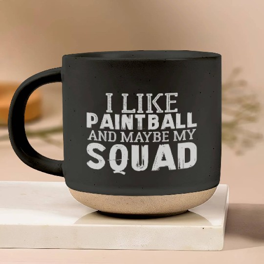 Paintball Squad Joke Gear Mask Mark Team Camo Vest Pottery Mugs