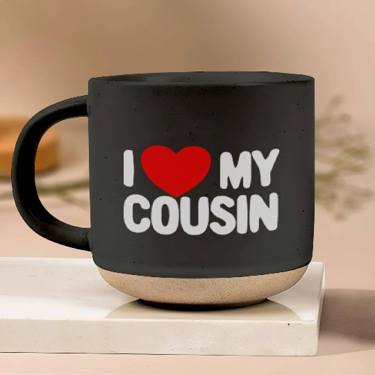 I Love My Cousin Red Heart Redneck Love My Cousin Pottery Mugs