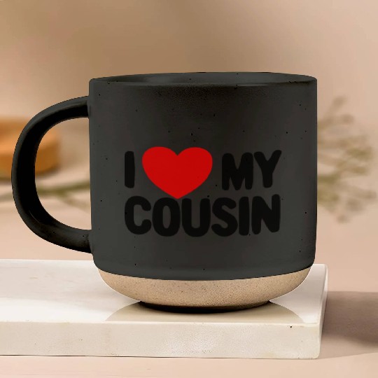 I Love My Cousin Red Heart Redneck Love My Cousin Pottery Mugs
