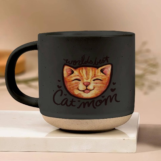 World s Best Cat Mom Pottery Mugs