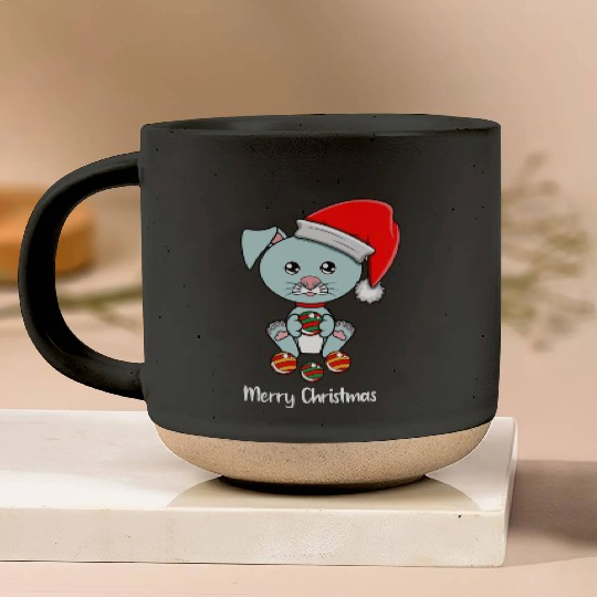 Merry Christmas Dog Lover Pottery Mugs