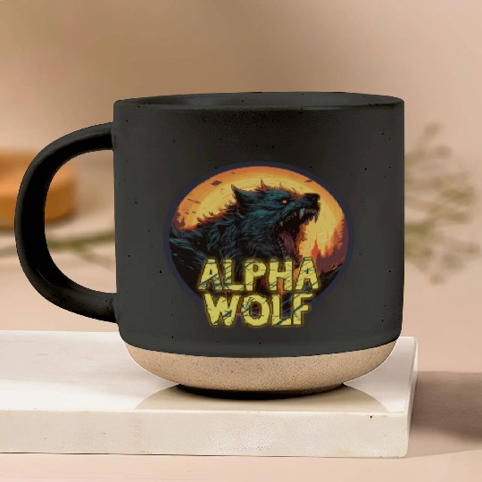 Alpha Wolf Pottery Mugs
