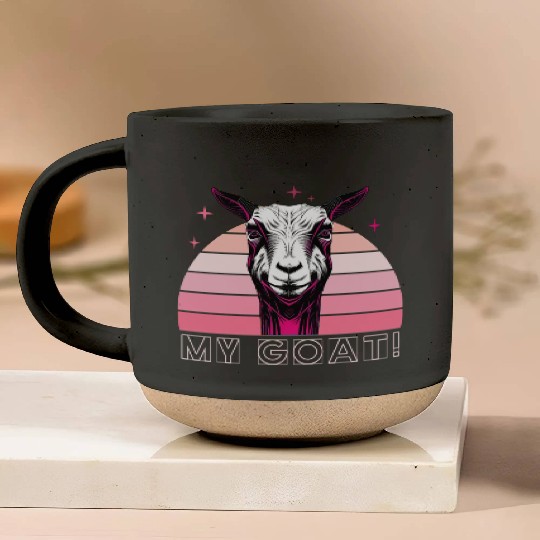 My goat Pottery Mugs
