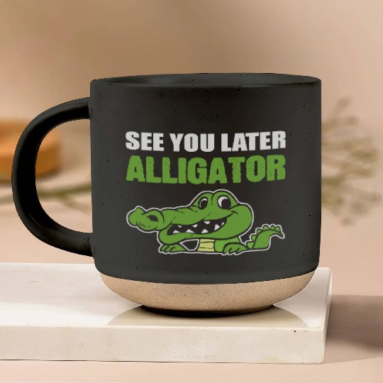 Later Alligator Outgoing Person Gift Pottery Mugs