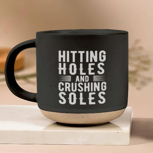 Funny Retro Cornhole Lover Hitting Holes And Pottery Mugs