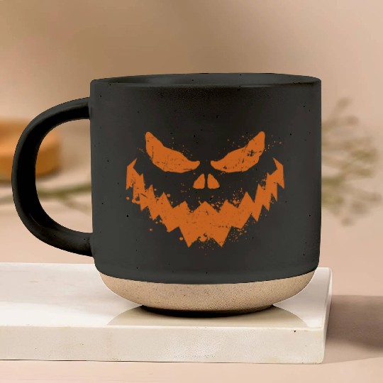 Cool Pumpkin Head Face Lazy Halloween Pumpkin Pottery Mugs