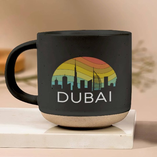 Dubai Skyline City Arab Emirates Uae Arcihtecture Pottery Mugs