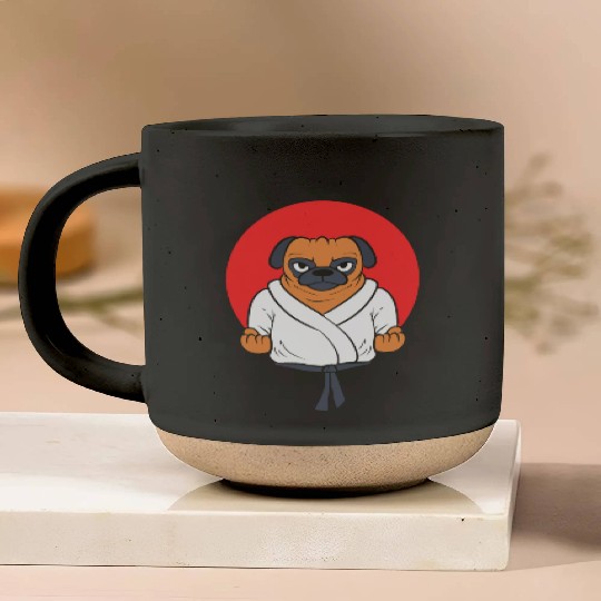 Pug Karate Karate Students Pottery Mugs