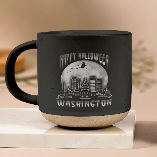Happy Halloween Washington DC Pottery Mugs