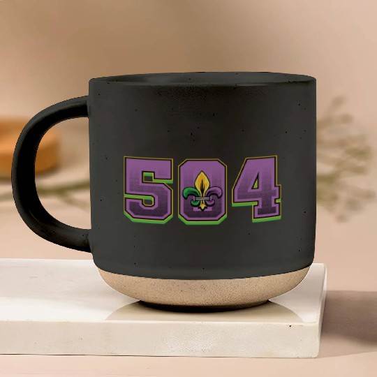504 Mardi Gras Pottery Mugs