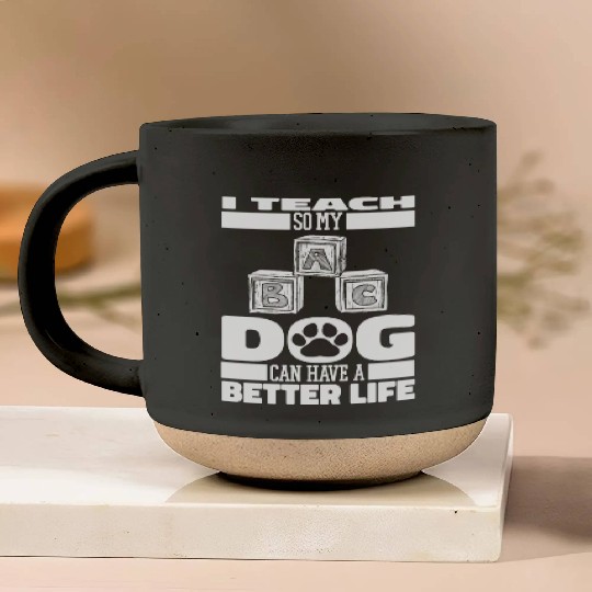 Daycare Teacher Dog Pottery Mugs