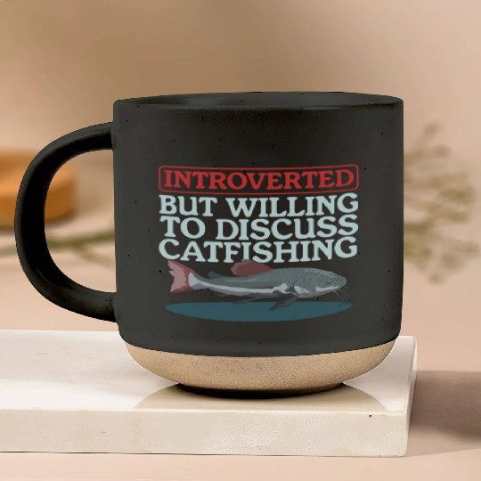 Catfish Fishing To Discuss Catfishing Pottery Mugs