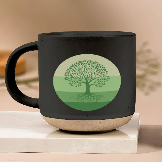 tree of life Pottery Mugs