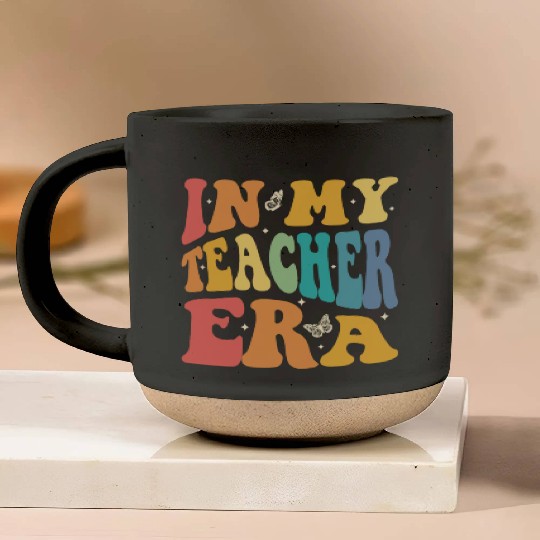 Groovy In My Teacher Era, Teachers, Teaching Pottery Mugs