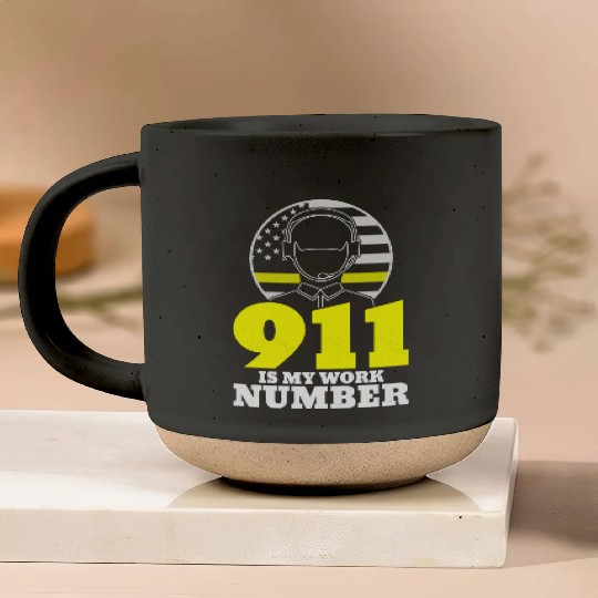 911 Is My Work Number Dispatcher Emergency Pottery Mugs