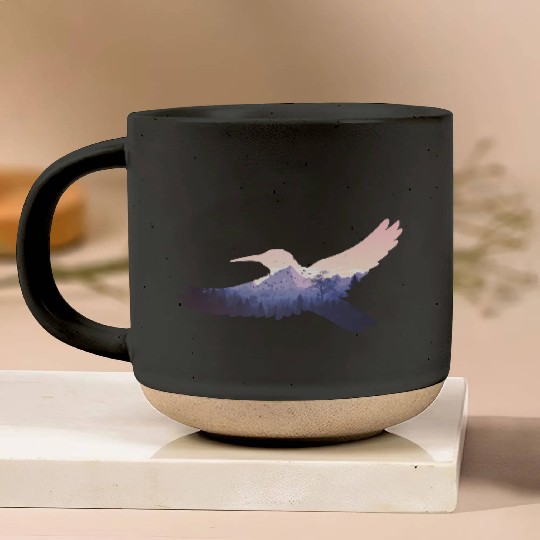 Hummingbird Bird Mountains Fly Nature Paradise Pottery Mugs