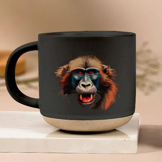 Baboon Monkey Lover Wildlife Animal Zookeeper Pottery Mugs