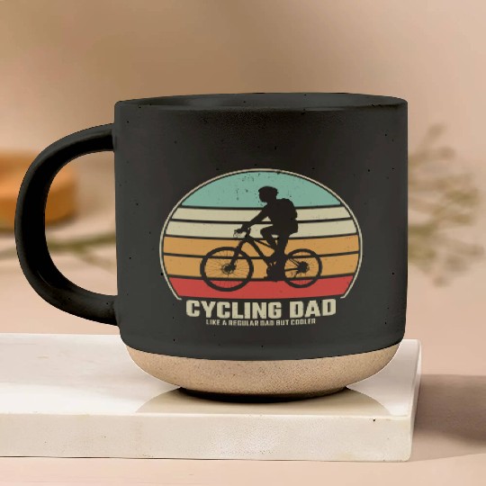 Cycling Dad Pottery Mugs