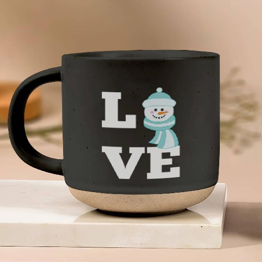 Love Snowman - Heartwarming Winter Apparel Pottery Mugs