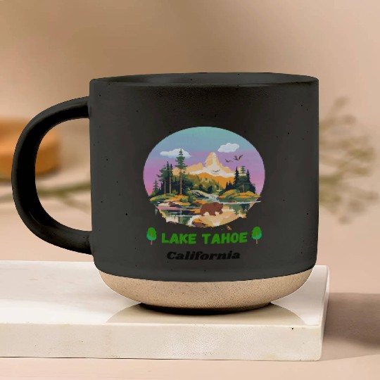 Lake Tahoe California Pottery Mugs