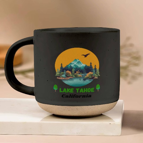 Lake Tahoe California Pottery Mugs