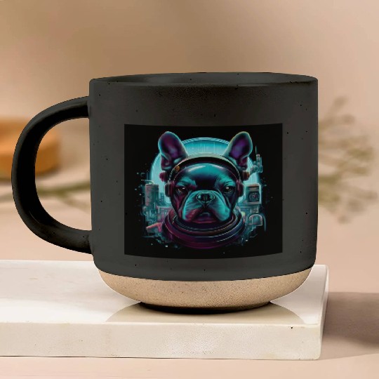 Fantasy Frenchie Bull Dog Pottery Mugs