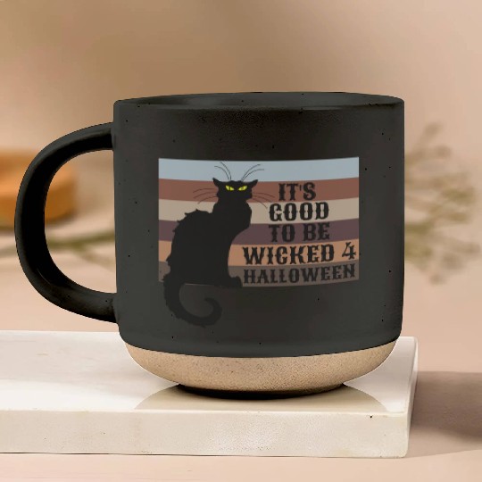 ITS GOOD TO BE WICKED 4 HALLOWEEN Pottery Mugs