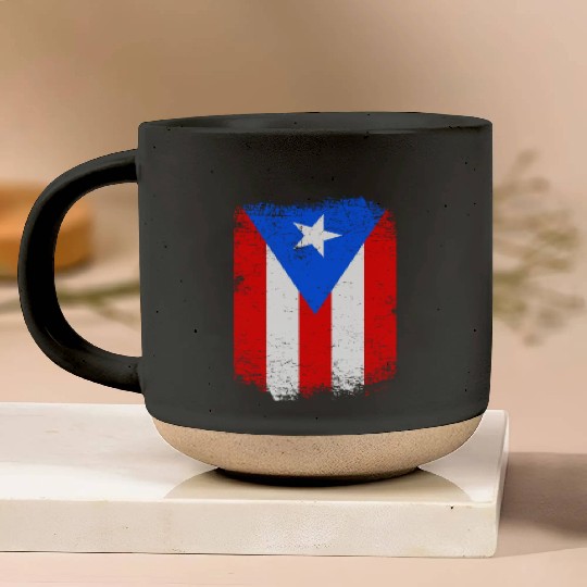 Puerto Rico Flag Puerto Rican Pottery Mugs