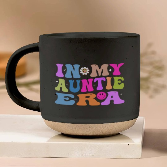 In My Auntie Era Baby Announcement for Aunt Mother Pottery Mugs