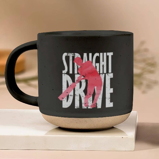 Straight Drive Cricket Pottery Mugs