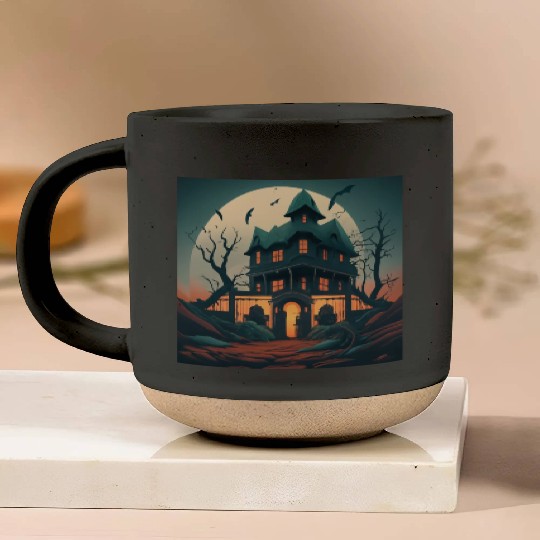 Haunted House Pottery Mugs