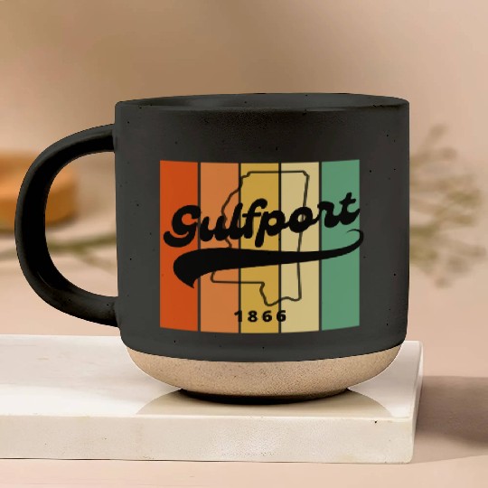 Gulfport Mississippi 1866 Pottery Mugs
