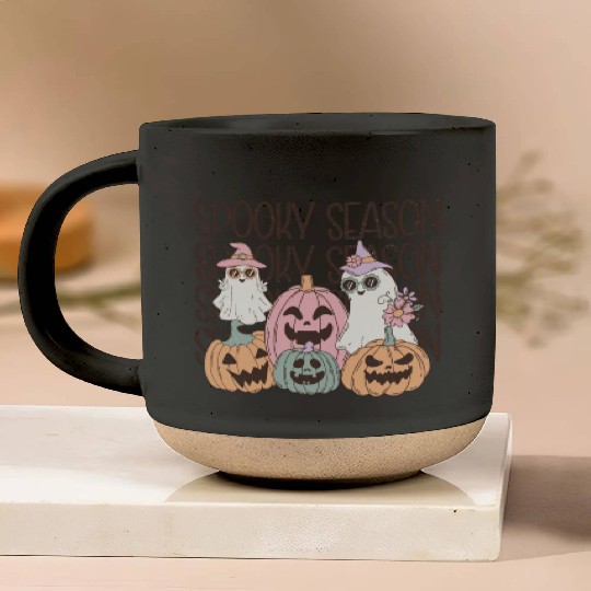 Spooky Season - Embrace the Chills Pottery Mugs