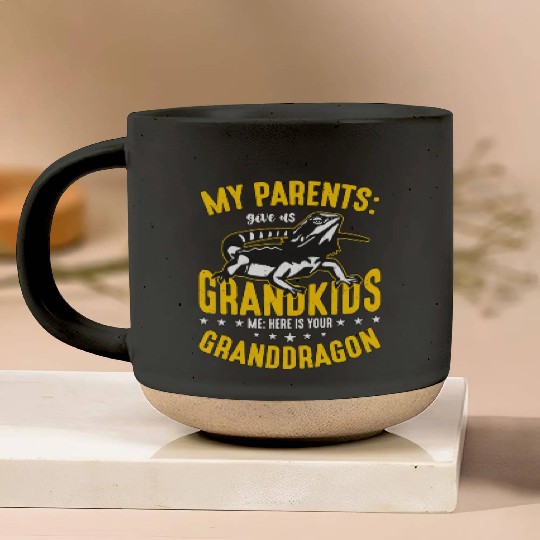 Bearded Dragon My Parents Give Us Grandkids Lizard Pottery Mugs