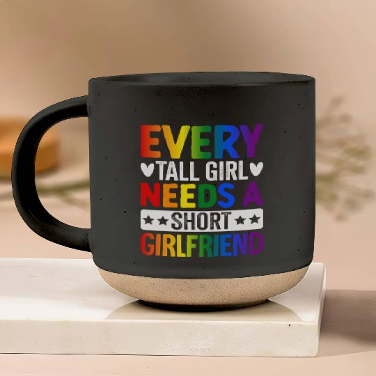 Lesbian LGBTQ Girl Pottery Mugs