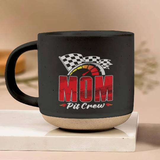 Mom Pit Crew Pottery Mugs