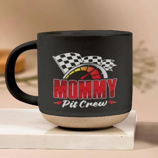 Mommy Pit Crew Pottery Mugs