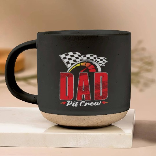 Dad Pit Crew Pottery Mugs